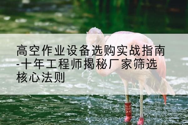 资兴剪叉式升降机厂家-高空作业设备选购实战指南-十年工程师揭秘厂家筛选核心法则